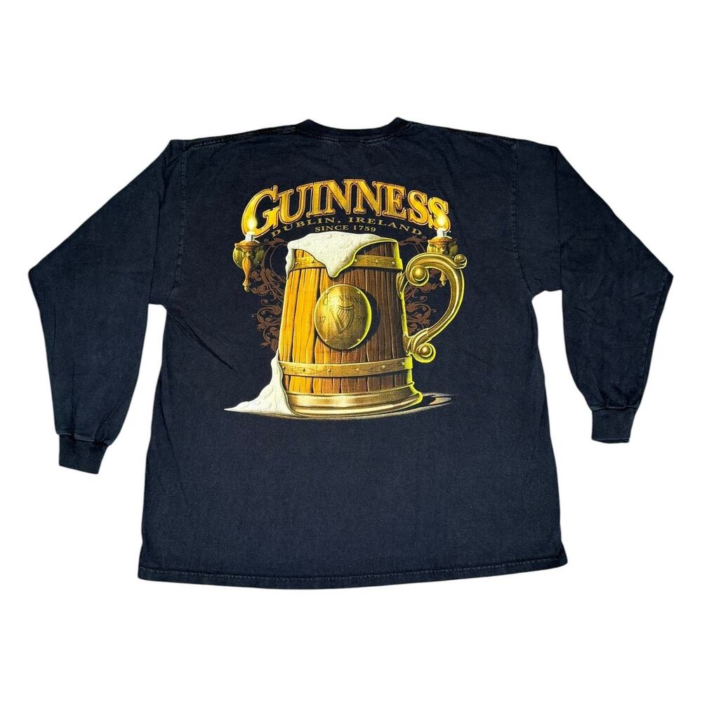 Vintage Guinness Dublin Ireland Beer Long Sleeve Shirt